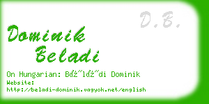 dominik beladi business card